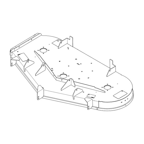 Hustler OEM 555471 - SERVICE DECK DECAL - Hustler Original Part