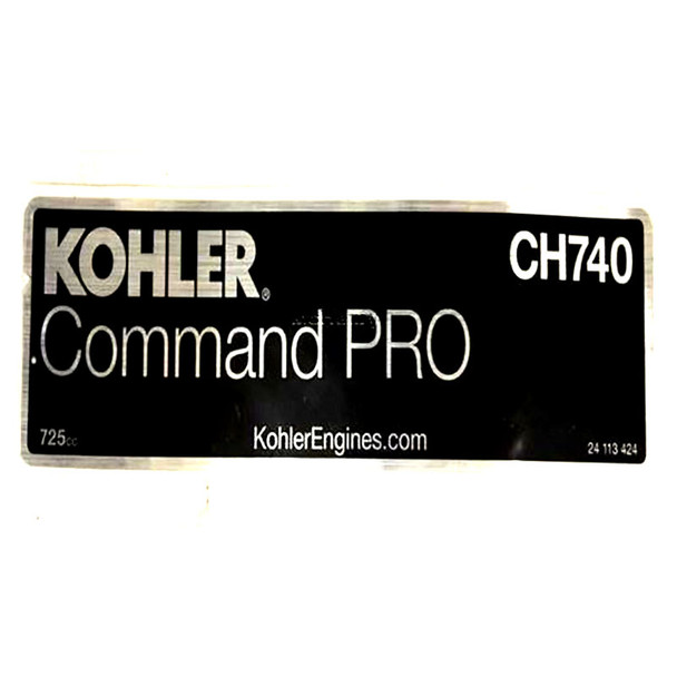 Kohler OEM 24 113 424-S - DECAL LOW PROFILE AIR CLEANER; CH740/725CC - Kohler Original Part