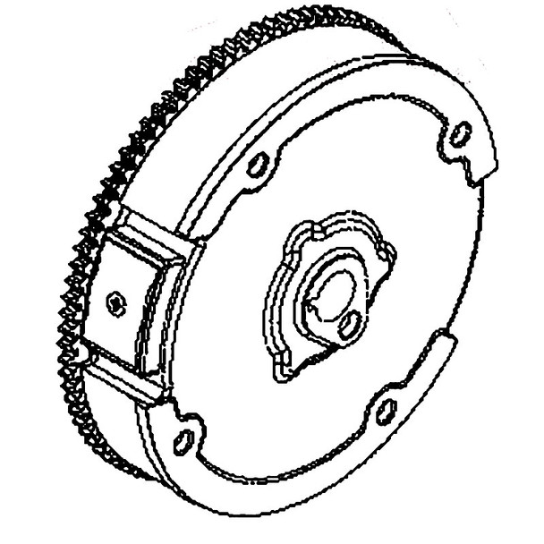 Kohler OEM 17 025 13-S - FLYWHEEL; ASSEMBLY ELECTRIC START - Kohler Original Part