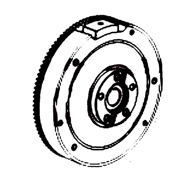 Kohler OEM 17 025 34-S - FLYWHEEL; ASSEMBLY ELECTRIC ST - Kohler Original Part