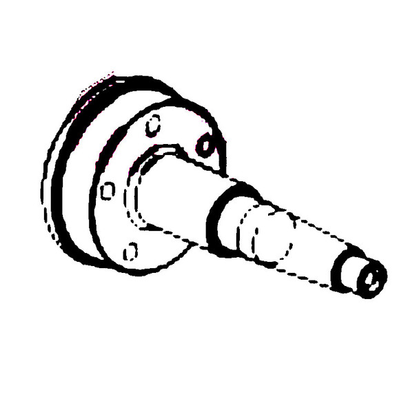 Kohler OEM 17 144 28-S - SHAFT; FRONT DRIVE - Kohler Original Part