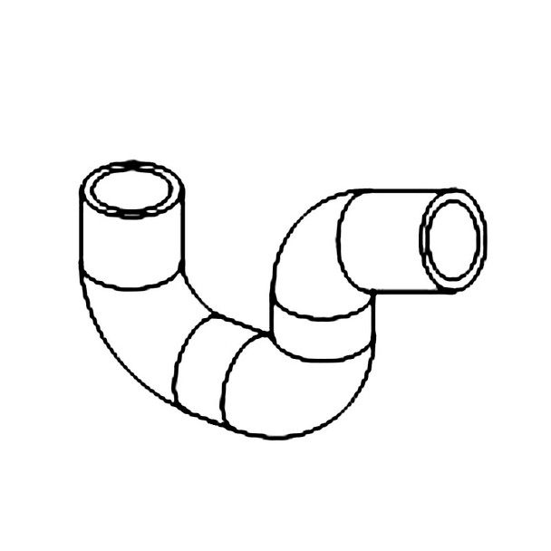 Kohler OEM 25 326 17-S - HOSE; SAI INLET FILTER - Kohler Original Part