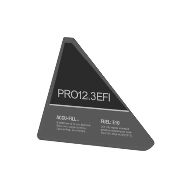 Kohler OEM 34 113 09-S - STICKER LOGO PRO12.3EFI RIGHT - Kohler Original Part