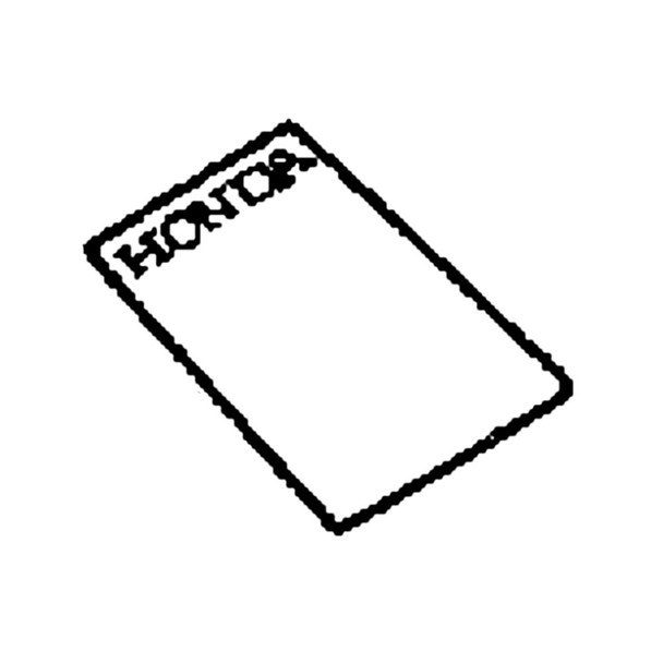 Honda OEM 87101-747-000 - MARK EMBLEM -  Honda Original Part