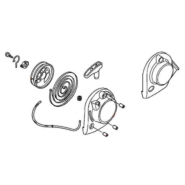 Honda OEM 28400-Z6K-003 - STARTER RECOIL -  Honda Original Part