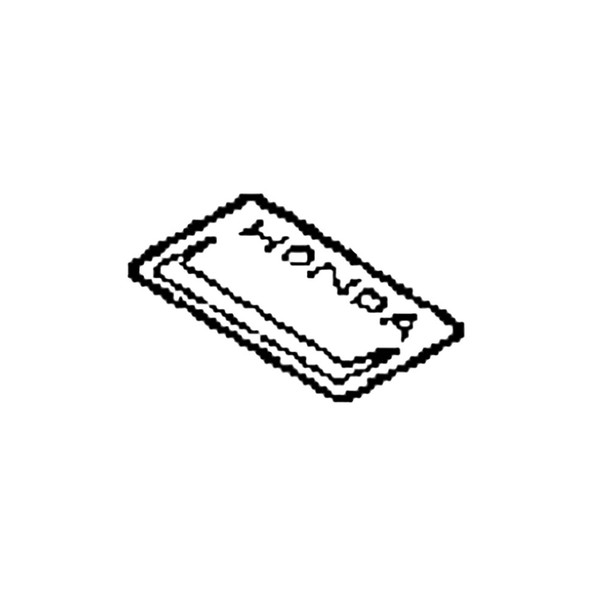 Honda OEM 87101-ZE9-V00 - MARK (11.0) -  Honda Original Part