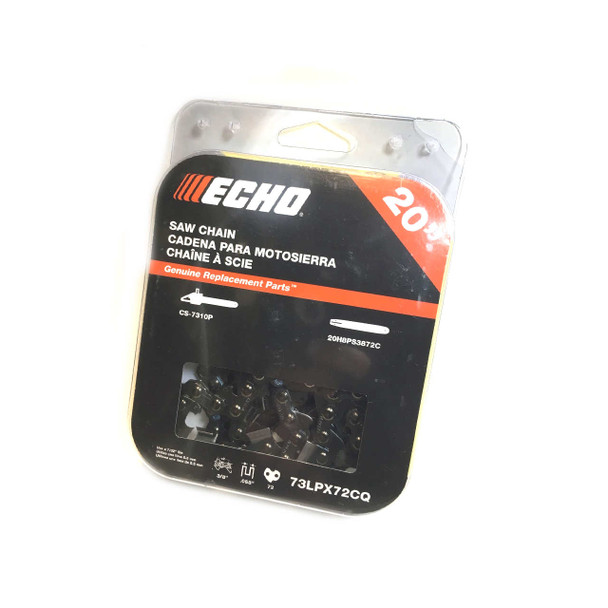 Echo OEM 73LPX72CQ - 20" SAW CHAIN - .058" GAUGE - Echo Original Part - Image 1 Echo OEM 73LPX72CQ - 20" SAW CHAIN - .058" GAUGE - Echo Original Part - Image 1