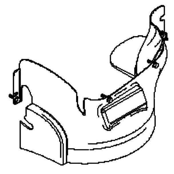 Husqvarna OEM 598660702 - Guard Assembly Right Hand Crd Fr.97Cm No - Husqvarna Original Part