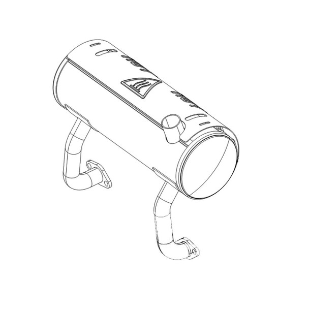 Kohler OEM 24 068 170-S - MUFFLER; VERTICAL CATALYST - Kohler Original Part