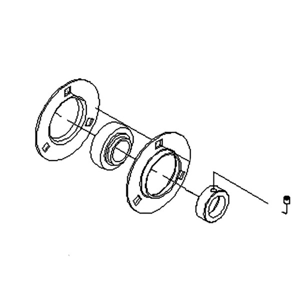 TORO 107-1471 - BEARING-FLANGE 3-BOLT - Original OEM part
