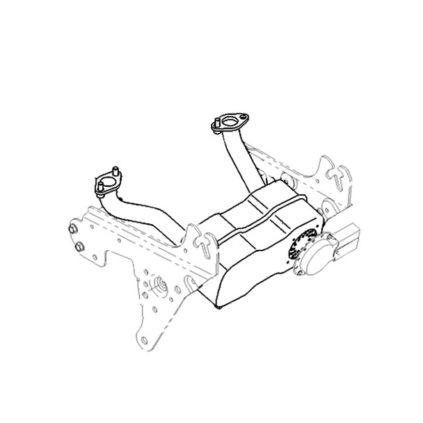 TORO 112-6164 - MUFFLER-TWIN - Original OEM part