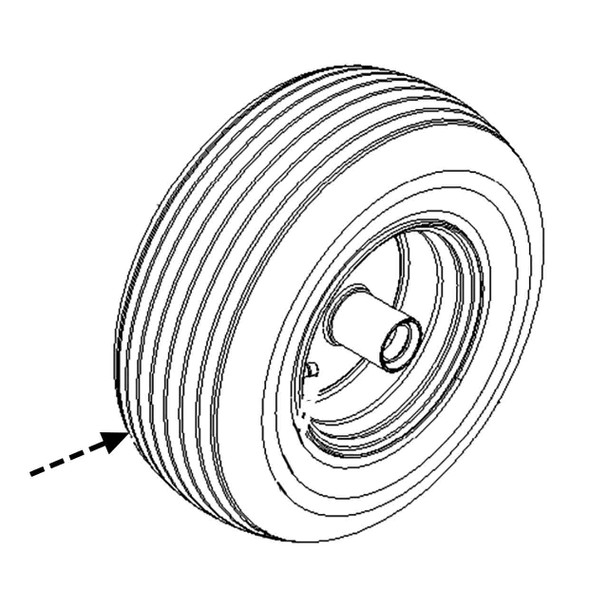 TORO 135-5974 - WHEEL AND TIRE ASM - Original OEM part - Image 1 TORO 135-5974 - WHEEL AND TIRE ASM - Original OEM part - Image 1