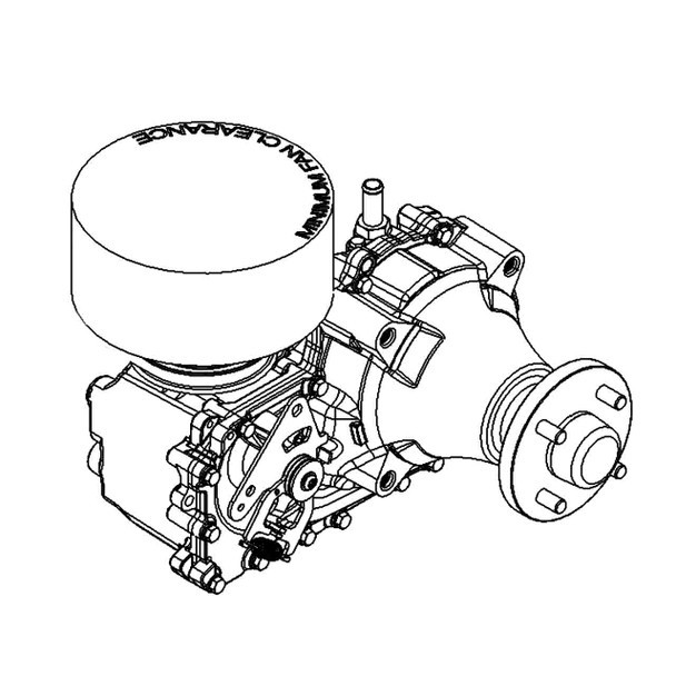 TORO 138-6076 - LH TRANSAXLE ASM - Original OEM part - Image 1