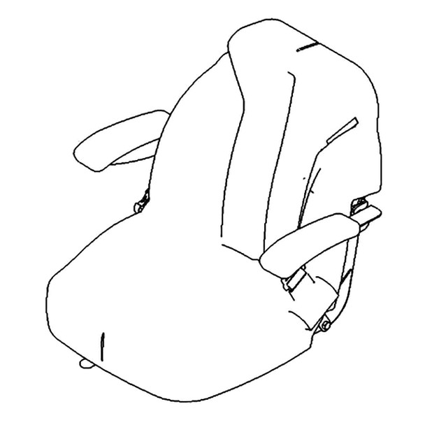 TORO 144-3771 - SEAT-FIXED TORO - Original OEM part - Image 1