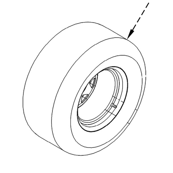 TORO 144-6990 - ASM-VOODOO TRAC 24X9.5-12 - Original OEM part - Image 1