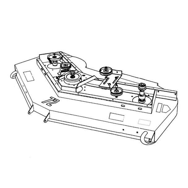TORO 95-6277 - 72IN REAR DISCHARGE DECK ASM - Original OEM part TORO 95-6277 - 72IN REAR DISCHARGE DECK ASM - Original OEM part
