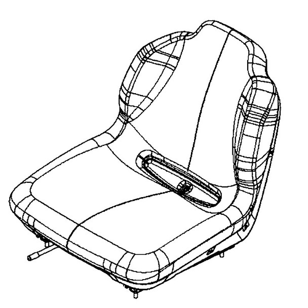 Husqvarna OEM 536178102 - Seat 15" Milsco Husqvarna Sea - Husqvarna Original Part
