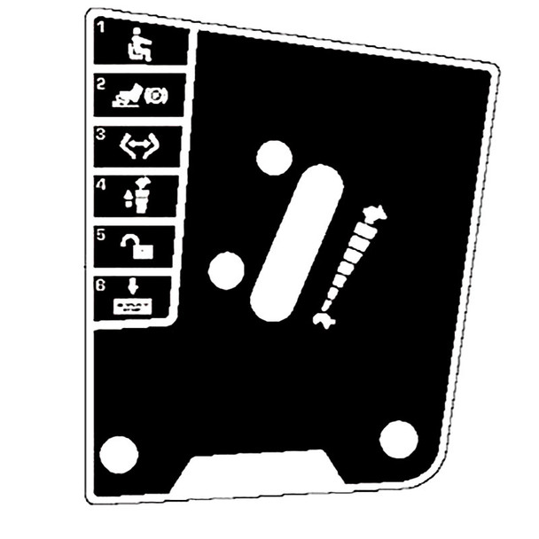 Husqvarna OEM 537449901 - Decal Zero Turn Instruction Graphic - Husqvarna Original Part