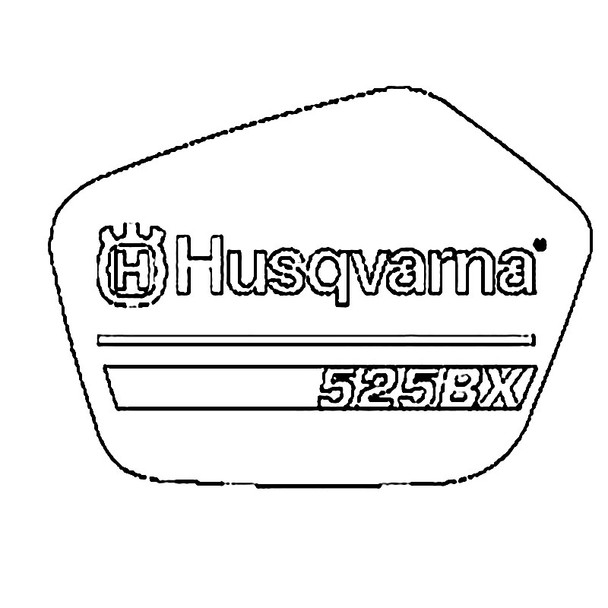 Husqvarna OEM 587262502 - Label Brand - Husqvarna Original Part