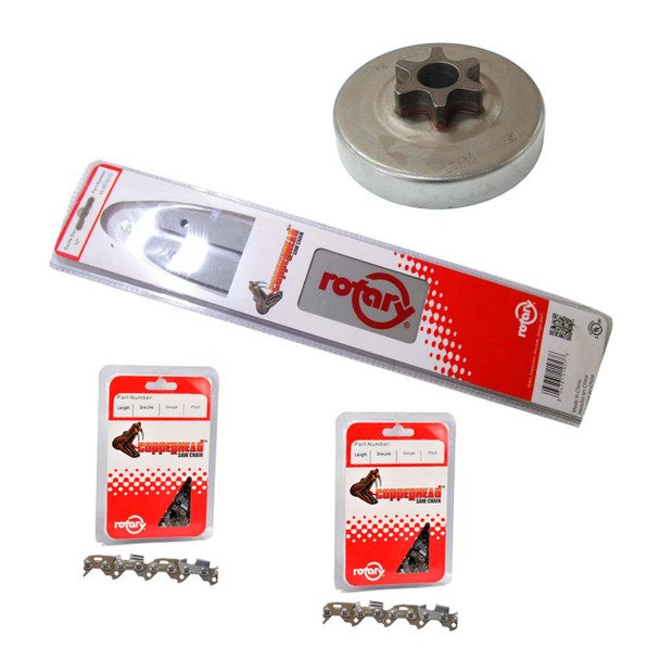 12" Bar Chain(x2) And Sprocket Kit For STIHL MS 201 Chainsaw