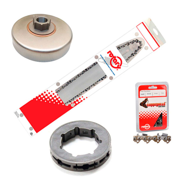20" Bar Chain(x2) And Complete Sprocket Kit For SHINDAIWA 493 Chainsaw