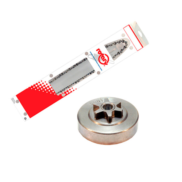 16" Bar Chain And Complete Sprocket Kit For ECHO CS-361 Chainsaw