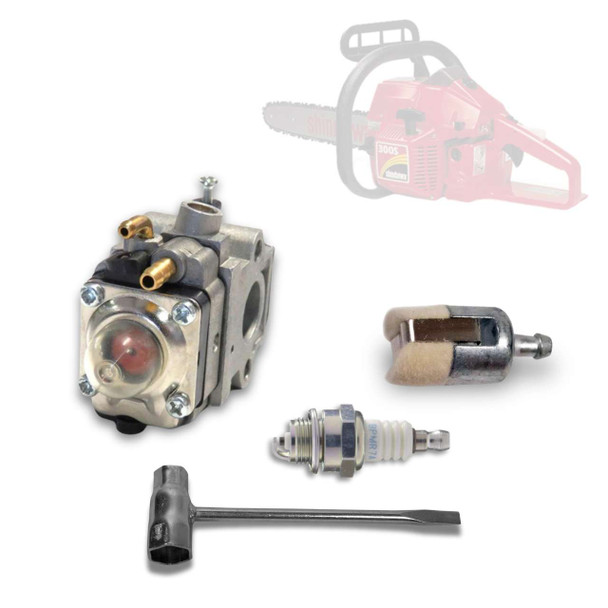 SHINDAIWA 300 COMPLETE CARBURETOR TUNE UP SPARK PLUG FILTERS WRENCH