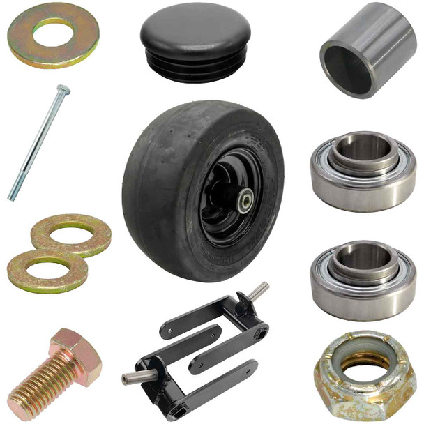 Fork Kit Bearing With Fork - Hardware and Tire Assy For Hustler Raptor XL Fork Kit Bearing With Fork - Hardware and Tire Assy For Hustler Raptor XL
