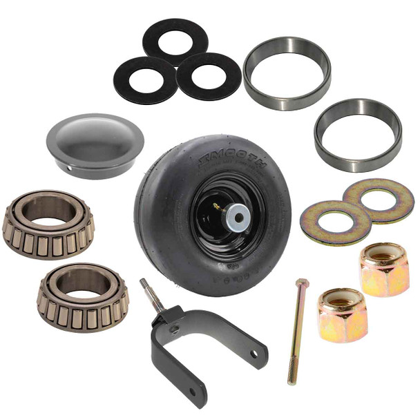 Fork Kit Bearing With Fork - Hardware and Tire Assy For Hustler Super Z Fork Kit Bearing With Fork - Hardware and Tire Assy For Hustler Super Z