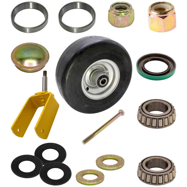Fork Kit Bearing With Fork - Hardware and Tire Assy For Hustler TrimStar 36-54" Fork Kit Bearing With Fork - Hardware and Tire Assy For Hustler TrimStar 36-54"