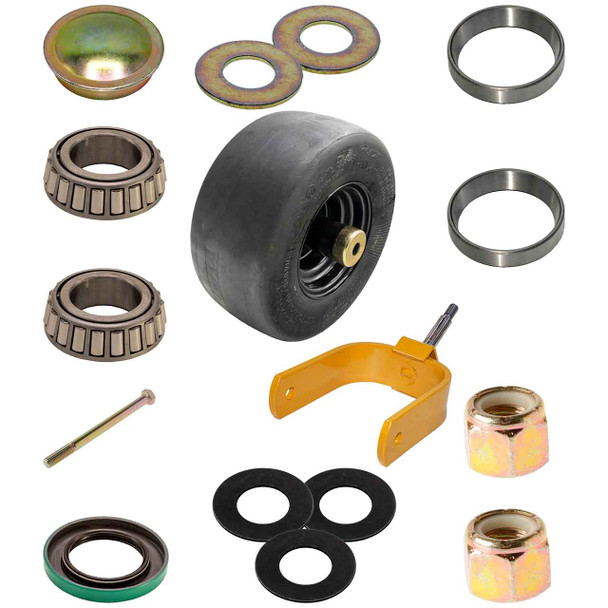 Fork Kit Bearing With Fork - Hardware and Tire Assy For Hustler Super SF Fork Kit Bearing With Fork - Hardware and Tire Assy For Hustler Super SF