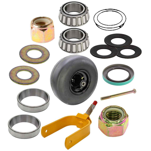 Fork Kit Bearing With Fork - Hardware and Tire Assy For Hustler Super 104 Fork Kit Bearing With Fork - Hardware and Tire Assy For Hustler Super 104