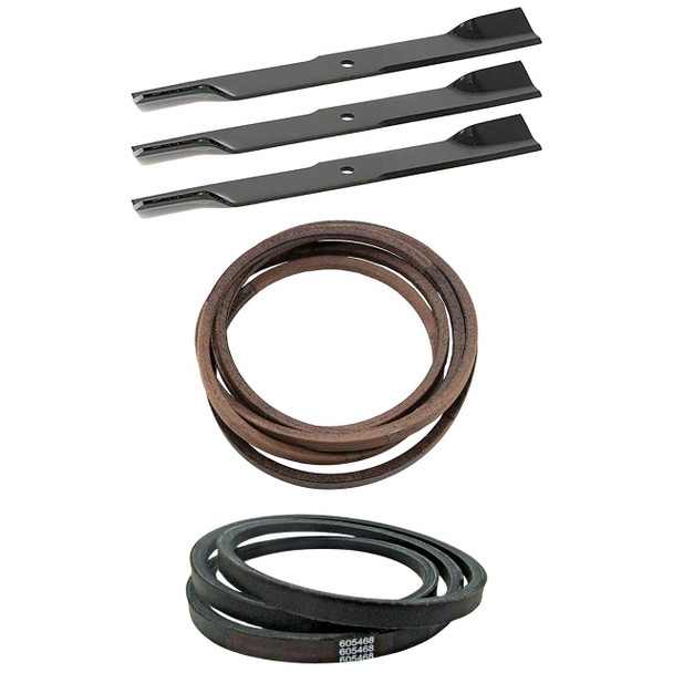 Hustler Fastrak 60" 606253 Blades x3 & Belts Kit OEM (H-F-CW) Hustler Fastrak 60" 606253 Blades x3 & Belts Kit OEM (H-F-CW)