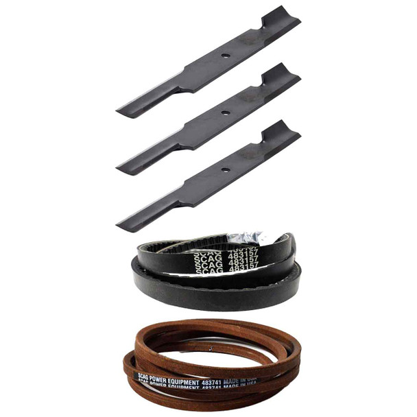 Scag Cheetah II 61V Deck Drive Belts & Blade Kit OEM