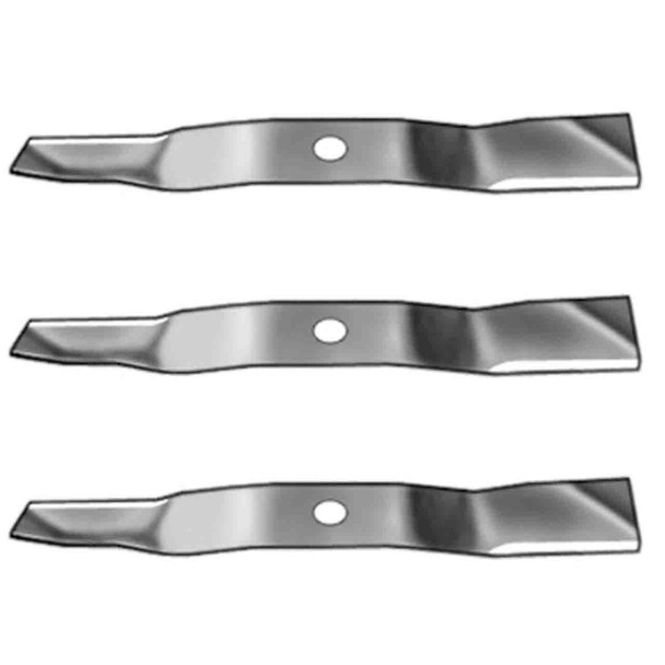 17" Blade Kit(3 Pack) Compatible With JOHN DEERE OEM M136194 (High Lift) - .904" Center Hole