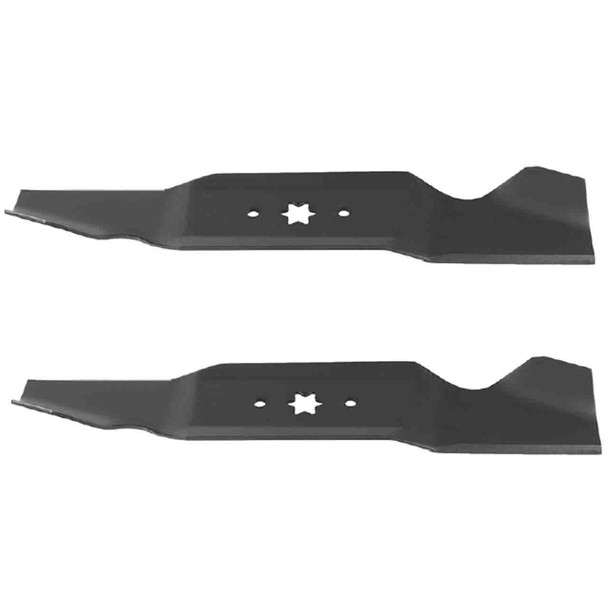 16-1/4" Blade Kit(2 Pack) Compatible With MTD OEM 942-0644 - 6 point star Center Hole