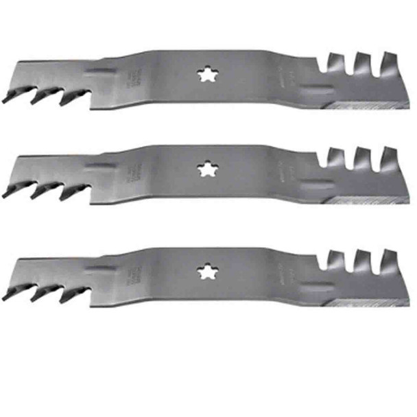 18-1/2" Universal Mulching Blade Kit(3 Pack) For Replace AYP OEM Blade 187255 54" Cut - 5 Point Star Center Hole