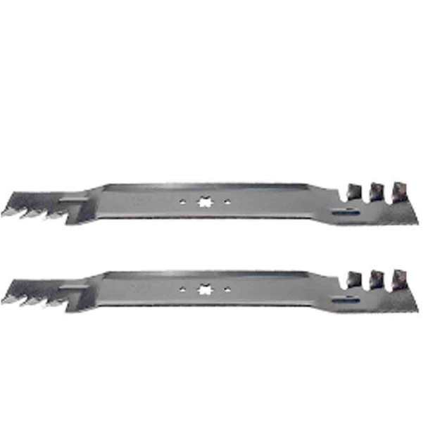 23-1/4" Blade Kit(2 Pack) Compatible With MTD OEM 942-04290X - 6 point star Center Hole