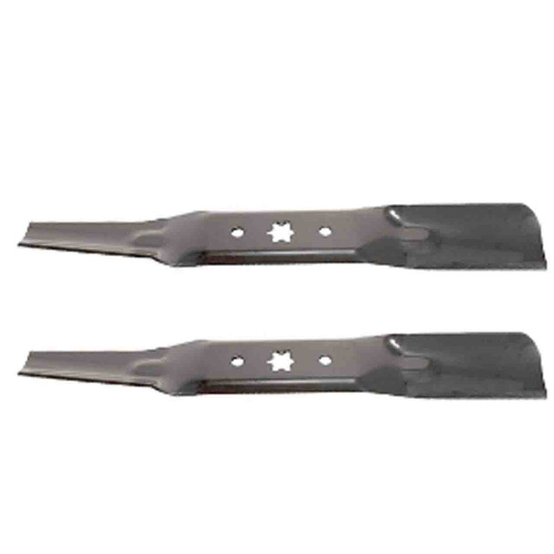 18-5/8" Blade Kit(2 Pack) Compatible With MTD OEM 742-05056A - 6 point star Center Hole