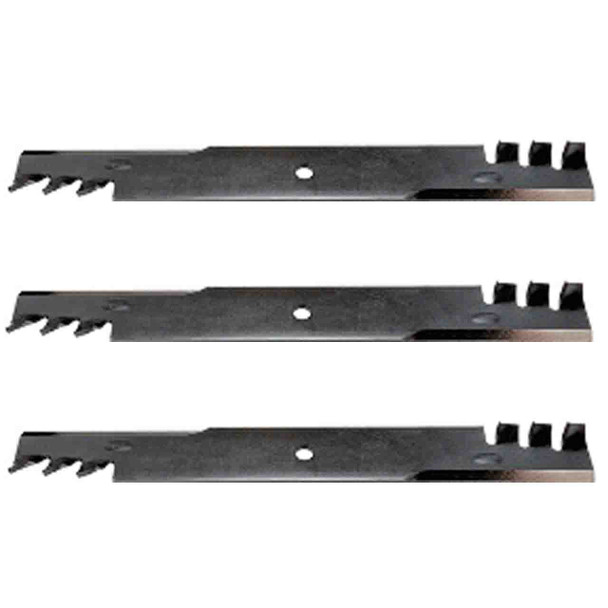 20-1/2" Universal Heavy Duty Mulching Blade Kit(3 Pack) For Replace Dixie Chopper Blade - 5/8" Center Hole