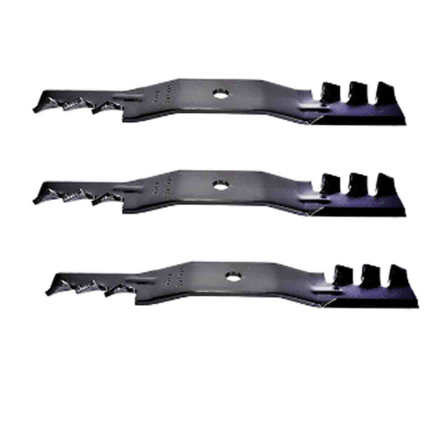 16-9/16" Universal Heavy Duty Mulching Blade Kit(3 Pack) For Replace Kubota OEM Blade K5575-34330 48" Cut - 11/16" Center Hole