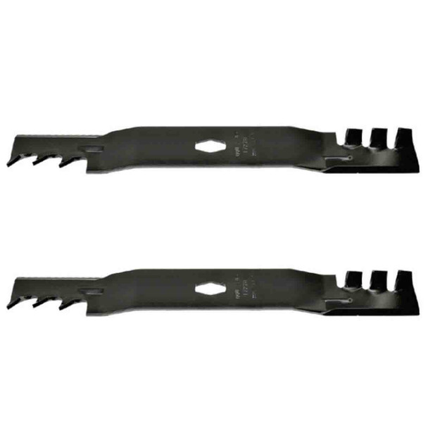 21-3/16" Blade Kit(2 Pack) Compatible With CUB CADET OEM 742P05177-X - Diamond Center Hole