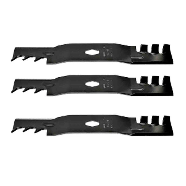 18-5/8" Blade Kit(3 Pack) Compatible With MTD OEM 742P05086X - Diamond Center Hole