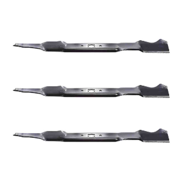 21" Blade Kit(3 Pack) Compatible With MTD OEM 742-0741 - Bow- Tie Center Hole