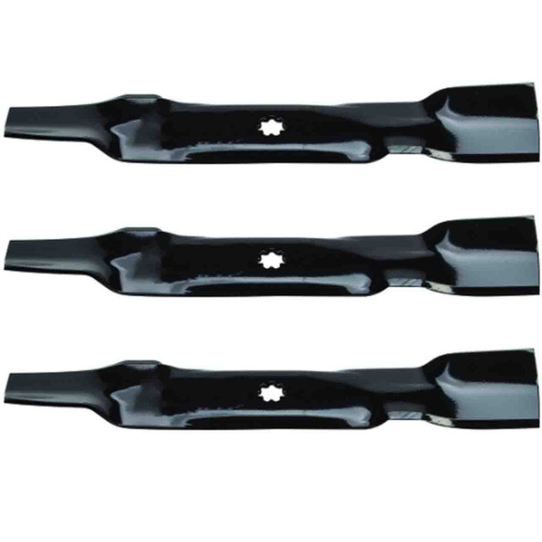 17" Universal OEM 192-104 Oregon Blade Kit(3 Pack) 7 pt. star" Center Hole 2,75" Width 0,164" Thickness 1-3/16" Air Lift - Image 1 17" Universal OEM 192-104 Oregon Blade Kit(3 Pack) 7 pt. star" Center Hole 2,75" Width 0,164" Thickness 1-3/16" Air Lift - Image 1