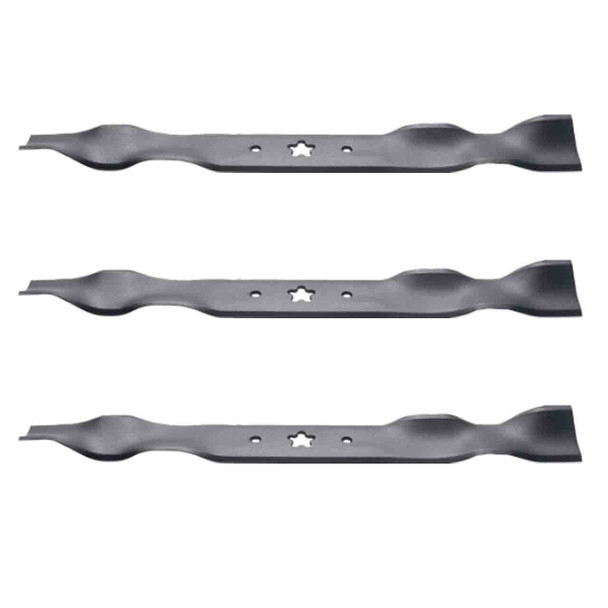 19-5/16" Oregon Blade Kit(3 Pack) Compatible With HUSQVARNA OEM 531307220 - 5 pt. star" Center Hole Diam. - Image 1