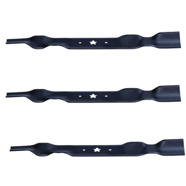 21" Universal OEM 195-005 Oregon Blade Kit(3 Pack) 5 pt. star" Center Hole 2,25" Width 0,134" Thickness 7/8" Air Lift - Image 1 21" Universal OEM 195-005 Oregon Blade Kit(3 Pack) 5 pt. star" Center Hole 2,25" Width 0,134" Thickness 7/8" Air Lift - Image 1