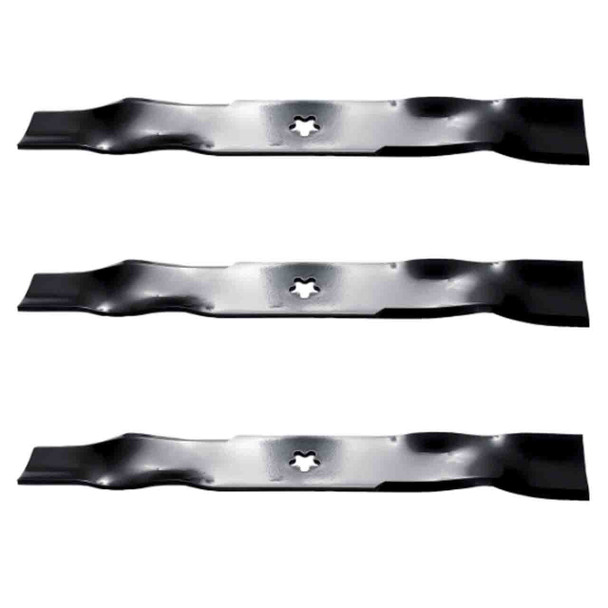 18-7/16" Oregon Blade Kit(3 Pack) Compatible With HUSQVARNA OEM 24541 - 5 pt. star" Center Hole Diam. - Image 1