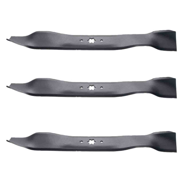 21-3/16" Oregon Blade Kit(3 Pack) Compatible With CUB CADET OEM 942-04308 - 5/8 6 pt. star" Center Hole Diam._A7 - Image 1 21-3/16" Oregon Blade Kit(3 Pack) Compatible With CUB CADET OEM 942-04308 - 5/8 6 pt. star" Center Hole Diam._A7 - Image 1