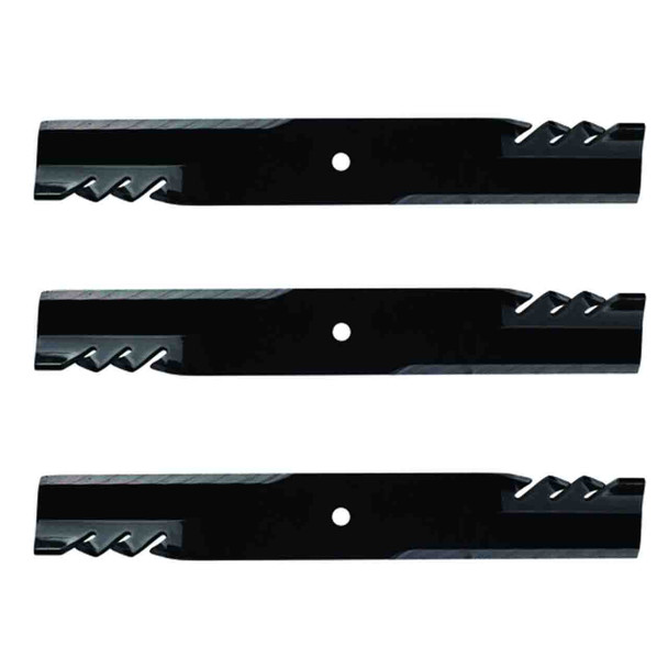 20-15/16" Universal OEM 392-138 Oregon Blade Kit(3 Pack) 5/8" Center Hole 3" Width 0,25" Thickness 1" Air Lift - Image 1 20-15/16" Universal OEM 392-138 Oregon Blade Kit(3 Pack) 5/8" Center Hole 3" Width 0,25" Thickness 1" Air Lift - Image 1